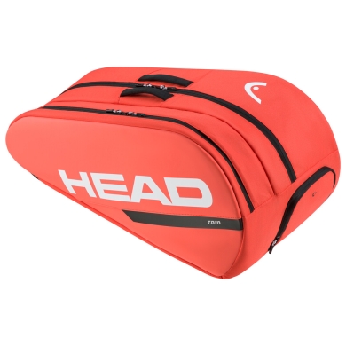 Head Tennis Racketbag Tour Racquet Bag L (Racket bag, 2 main compartments, shoe compartment) 2024 fluo orange 9-pack